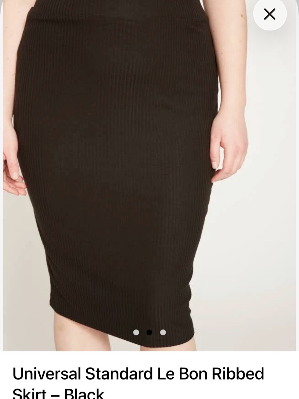 Universal Thread (Target) Ribbed Pencil Skirt - Black